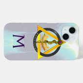 COQUES Case-Mate iPhone ROUTE DU MONOGRAMME DENTISTE ASCLEPIUS (Verso (horizontal))