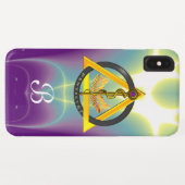COQUES Case-Mate iPhone ROUTE DU MONOGRAMME DENTISTE ASCLEPIUS (Dos (Horizontal))