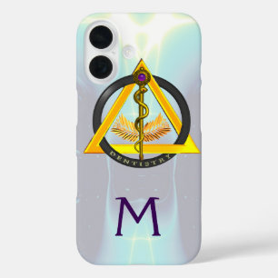 COQUES iPhone 16  ROUTE DU MONOGRAMME DENTISTE ASCLEPIUS