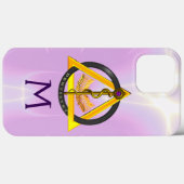 COQUES Case-Mate iPhone ROUTE DU MONOGRAMME DENTISTE ASCLEPIUS (Verso (horizontal))