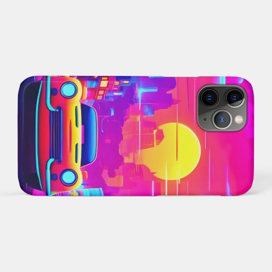 Coques Case-Mate iPhone Route Neon Sunset City (Dos (Horizontal))