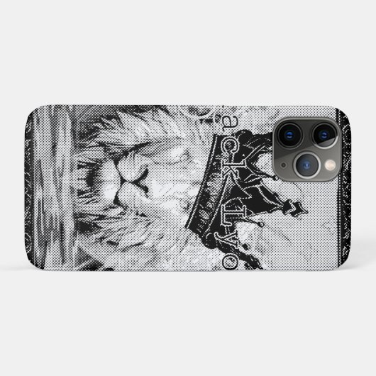 Coques Case-Mate iPhone Royal black Lyon  (Dos (Horizontal))