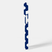 Coques Case-Mate iPhone Royal Bleu Et Blanc Pois Élégant (Verso / Gauche)