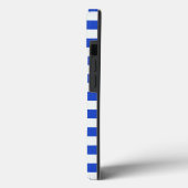 Coques Case-Mate iPhone Royal Blue Combination Stripes par Shirley Taylor (Verso / Gauche)