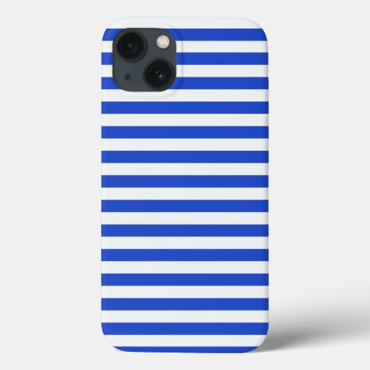 Coques Case-Mate iPhone Royal Blue Combination Stripes par Shirley Taylor (Verso)