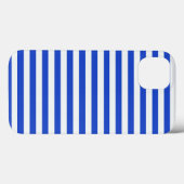Coques Case-Mate iPhone Royal Blue Combination Stripes par Shirley Taylor (Verso (horizontal))