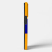Coques Case-Mate iPhone Royal Blue Jaune Orange Rayures Slim BEACH Texte (Verso / Droite)