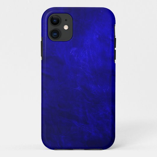 Coques Case-Mate iPhone Royal Blue Leather (Dos)