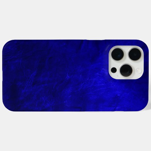 Coques Case-Mate iPhone Royal Blue Leather (Verso (horizontal))