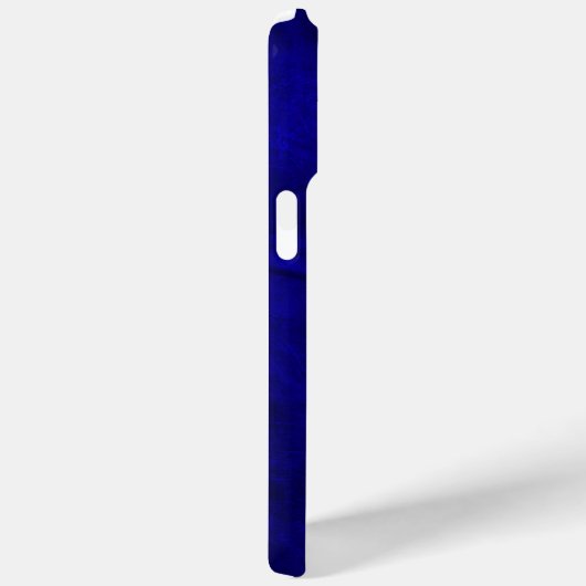Coques Case-Mate iPhone Royal Blue Leather (Verso / Droite)