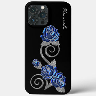 Case-Mate iPhone Case Royal Blue Roses