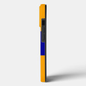 Coques Case-Mate iPhone Royal Blue Yellow Orange Stripes Slide BEACH Texte (Verso / Gauche)