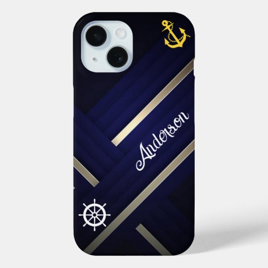 Coques Case-Mate iPhone Royal Caribbean Croisière bleu Texte blanc (Verso)