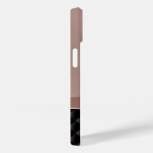 Coques Case-Mate iPhone Royal Luxury Rose Gold Nom personnalisé (Verso / Droite)