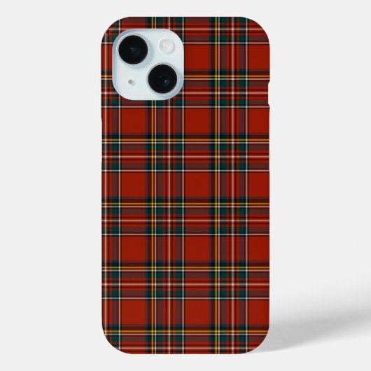 Coques Case-Mate iPhone Royal Stewart Classic Red Scottish Tartan (Verso)