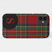 Coques Case-Mate iPhone Royal Stewart Plaid Monogramme (Dos (Horizontal))