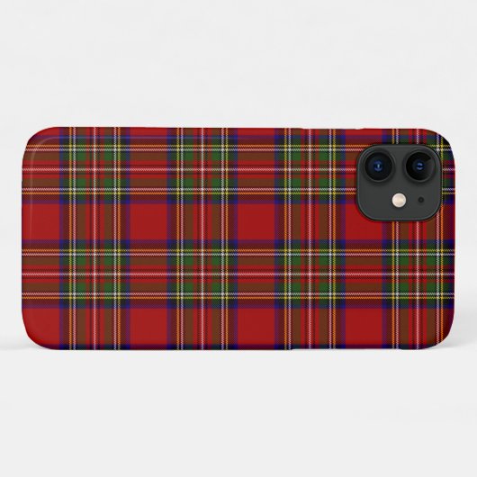 Coques Case-Mate iPhone Royal Stewart Tartan Plaid Scottish Motif (Dos (Horizontal))