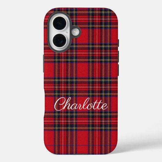 Coques Case-Mate iPhone Royal Stewart Tartan Red Plaid (Verso)