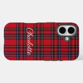 Coques Case-Mate iPhone Royal Stewart Tartan Red Plaid (Verso (horizontal))