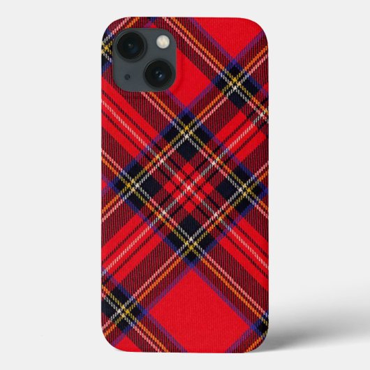 Coques Case-Mate iPhone Royal Stewart tartan rouge noir plaid (Verso)