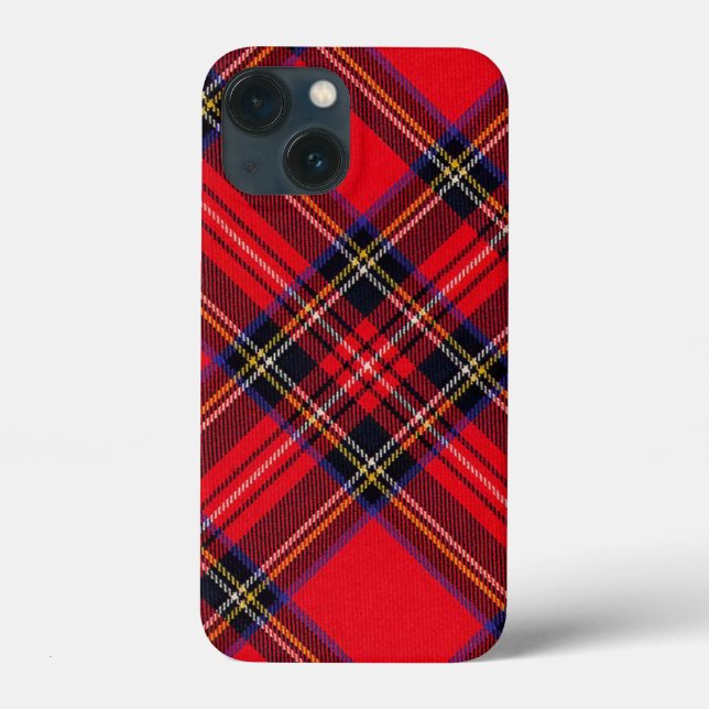 Coques Case-Mate iPhone Royal Stewart tartan rouge noir plaid (Verso)