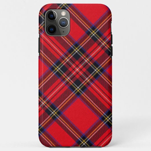 Coques Case-Mate iPhone Royal Stewart tartan rouge noir plaid (Dos)