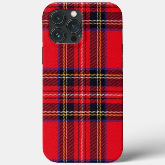 Coques Case-Mate iPhone Royal Stewart tartan rouge noir plaid (Verso)