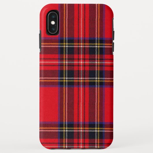 Coques Case-Mate iPhone Royal Stewart tartan rouge noir plaid (Dos)