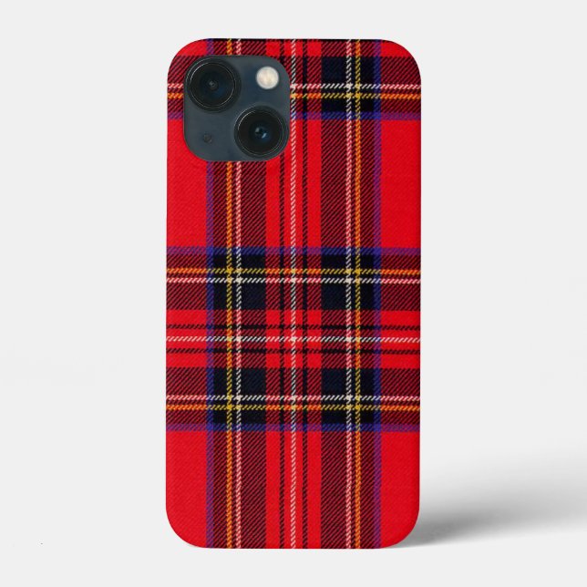 Coques Case-Mate iPhone Royal Stewart tartan rouge noir plaid (Verso)