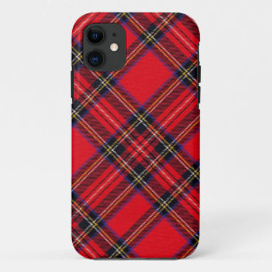 Coques Pour iPhone Royal Stewart tartan rouge noir plaid