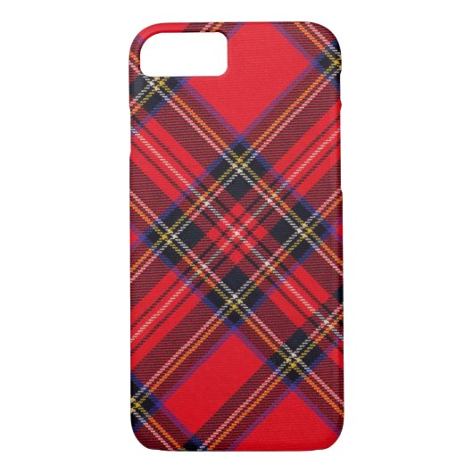 Coques Case-Mate iPhone Royal Stewart tartan rouge noir plaid (Dos)