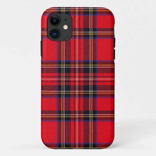Coques Case-Mate iPhone Royal Stewart tartan rouge noir plaid (Dos)