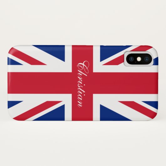 Coques Case-Mate iPhone Royaume-Uni British Flag Union Jack (Dos (Horizontal))