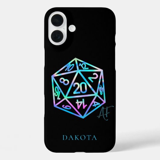 Coques Case-Mate iPhone RPG Crit AF | Holo Imaginaire Tabletop PnP Jeu Dic (Verso)