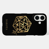 Coques Case-Mate iPhone RPG Crit AF | Pipe Imaginaire Or PnP Jeu Dice (Verso (horizontal))