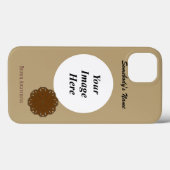 Coques Case-Mate iPhone Ruban de fleurs Brown Tmpl par Kenneth Yoncich (Verso (horizontal))