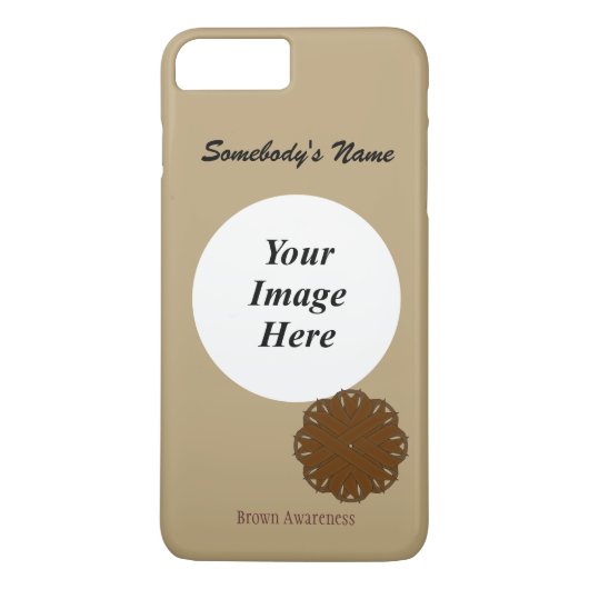 Coques Case-Mate iPhone Ruban de fleurs Brown Tmpl par Kenneth Yoncich (Dos)