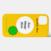 Coques Case-Mate iPhone Ruban de fleurs vert de chaux Tmpl par Kenneth Yon (Verso (horizontal))