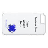 Coques Case-Mate iPhone Ruban de trèfle bleu Tmpl par Kenneth Yoncich (Dos (Horizontal))