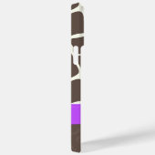 Coques Case-Mate iPhone Ruban imprimé Motif Giraffe et strass (Verso / Droite)