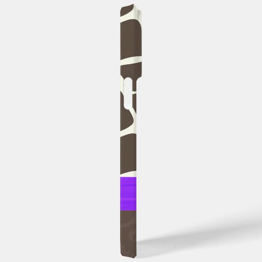 Coques Case-Mate iPhone Ruban imprimé Motif Giraffe et strass (Verso / Droite)