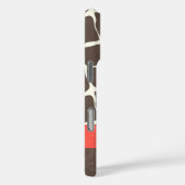 Coques Case-Mate iPhone Ruban imprimé Motif Giraffe et strass (Verso / Droite)