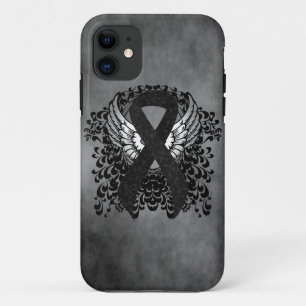 Coque iPhone 11 Ruban noir avec ailes