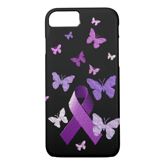 Coques Case-Mate iPhone Ruban pourpre de conscience (Dos)