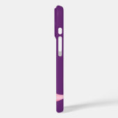 Coques Case-Mate iPhone Ruban rose avec lierre sur violet (Verso / Gauche)