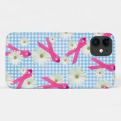 Coques Case-Mate iPhone Ruban rose de sensibilisation au cancer du sein (Dos (Horizontal))