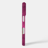 Coques Case-Mate iPhone Ruban rose sur Damas magenta (Verso / Droite)