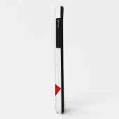 Coques Case-Mate iPhone Ruban rouge 3 de maladie cardiaque (Dos/Gauche)