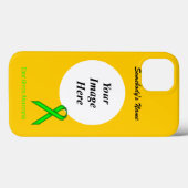 Coques Case-Mate iPhone Ruban standard vert de chaux Tmpl par Kenneth Yonc (Verso (horizontal))