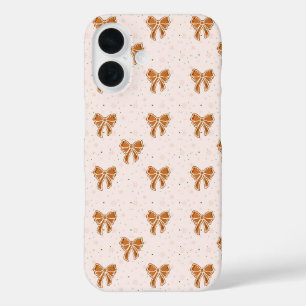 Coques iPhone 16 Rubans de biscuits de Noël